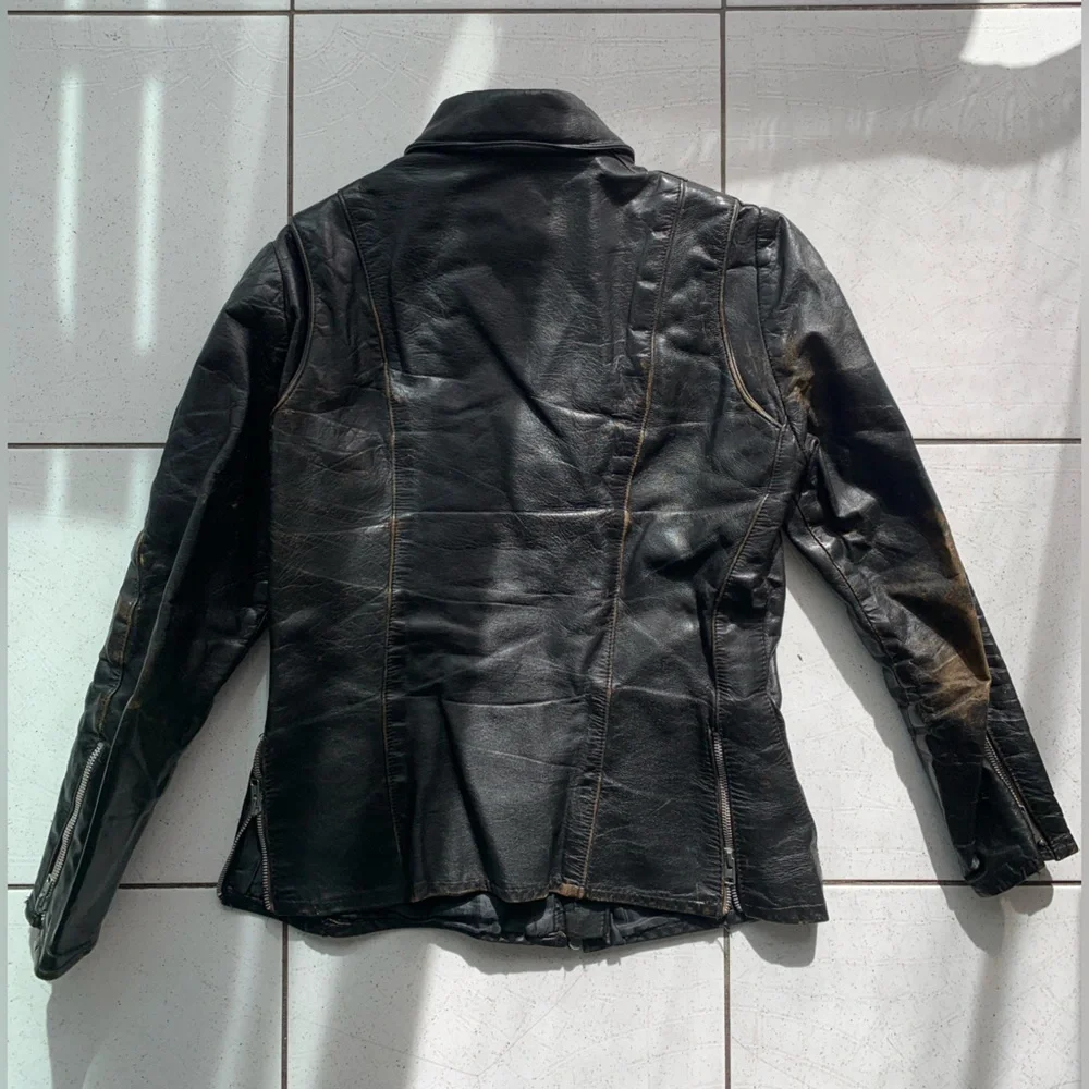 Réal vintage 70’s Women's Black Leather Jacket - Picture 4 of 4